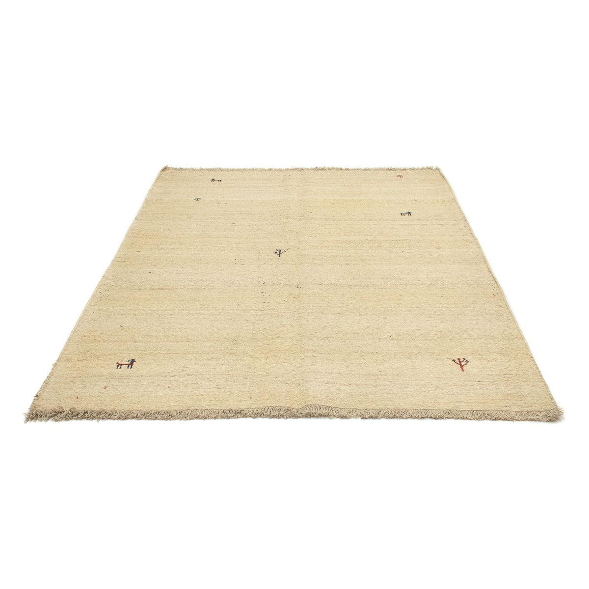 Gabbeh tapijt - Perzisch - 206 x 158 cm - beige