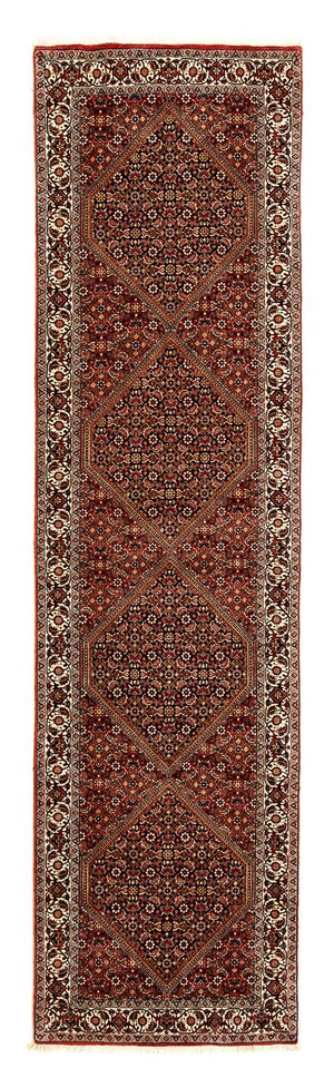 Loper Perzisch tapijt - Bijar - 313 x 82 cm - bruin