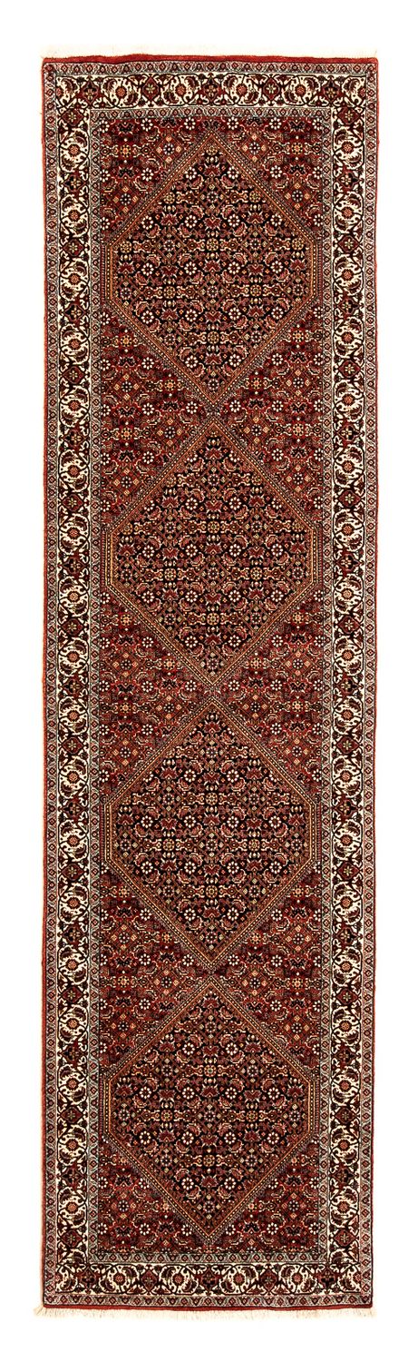 Loper Perzisch tapijt - Bijar - 313 x 82 cm - bruin