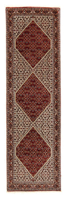 Loper Perzisch tapijt - Bijar - 291 x 88 cm - veelkleurig