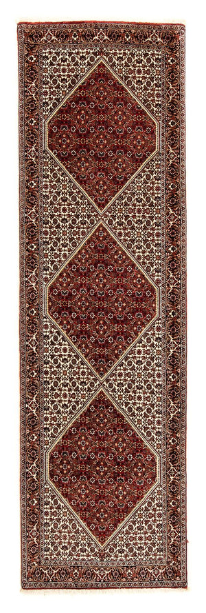 Loper Perzisch tapijt - Bijar - 291 x 88 cm - veelkleurig