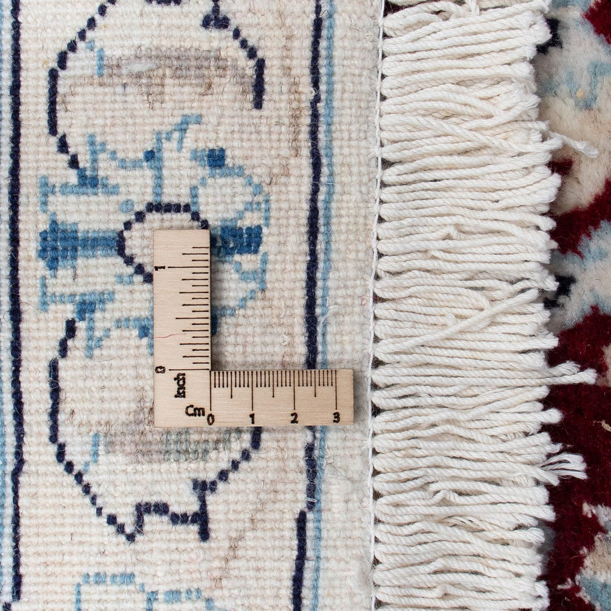 Perzisch tapijt - Nain rond  - 297 x 297 cm - donkerrood