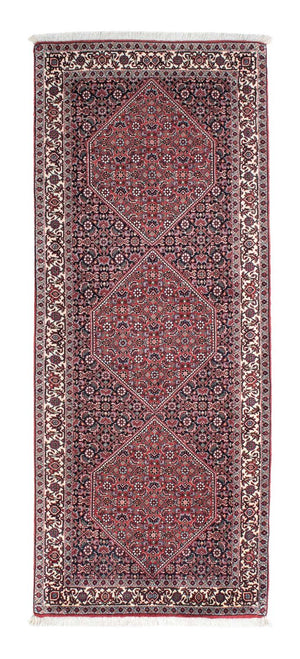 Loper Perzisch tapijt - Bijar - 197 x 72 cm - rood