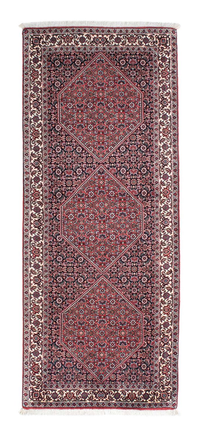 Loper Perzisch tapijt - Bijar - 197 x 72 cm - rood