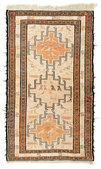 Zijden kilim Tapijt 62x103cm