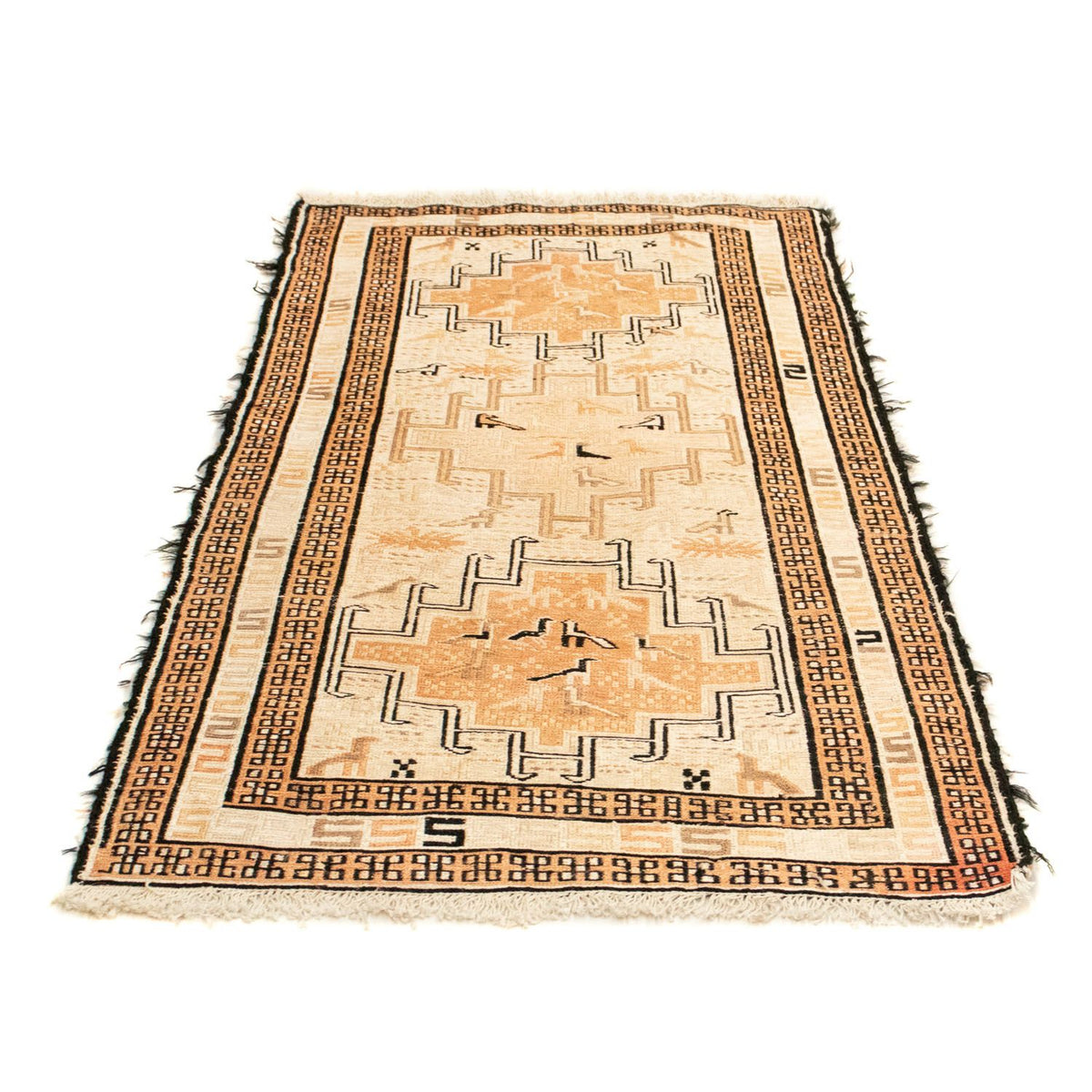 Kelim tapijt - Oosters - 107 x 63 cm - beige