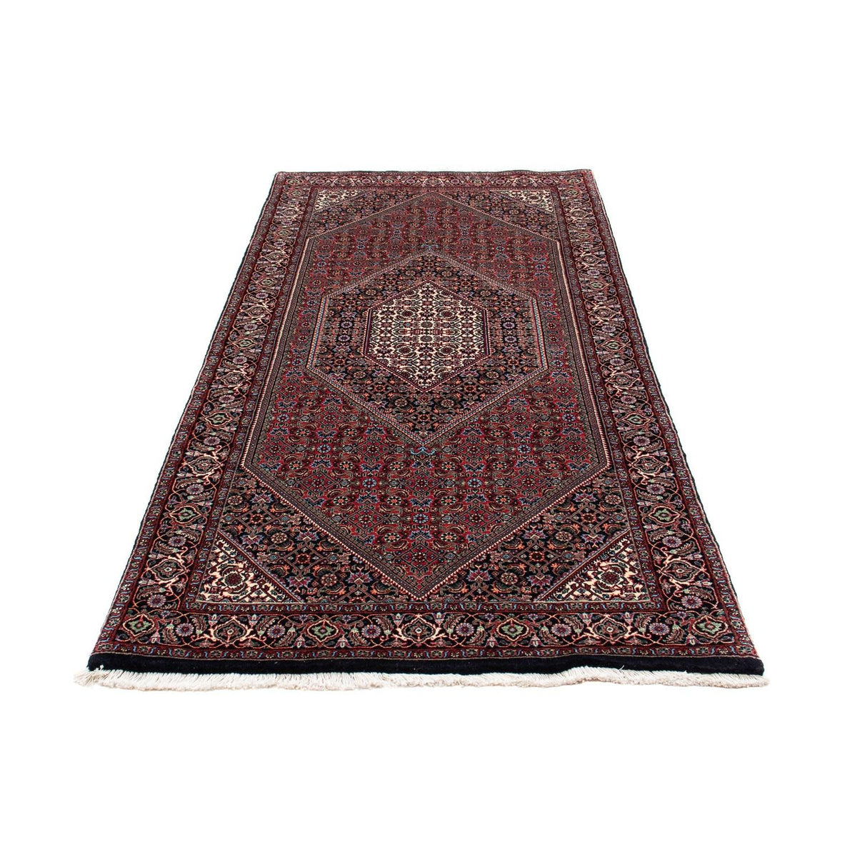 Loper Perzisch tapijt - Bijar - 200 x 99 cm - donkerblauw