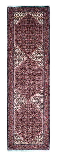 Loper Perzisch tapijt - Bijar - 300 x 84 cm - donkerblauw