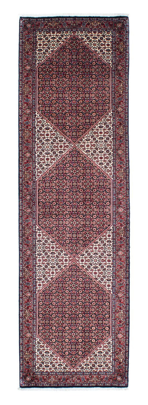 Loper Perzisch tapijt - Bijar - 300 x 84 cm - donkerblauw