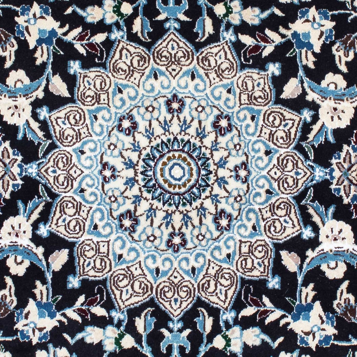 Perzisch tapijt - Nain - Koninklijk - 175 x 108 cm - donkerblauw