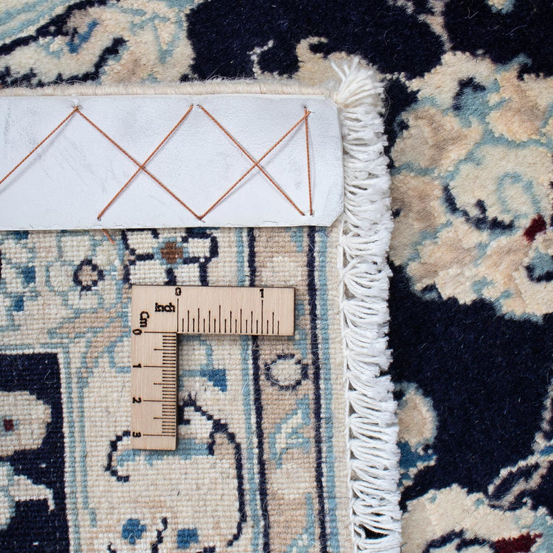 Perzisch tapijt - Nain - Koninklijk - 94 x 54 cm - donkerblauw