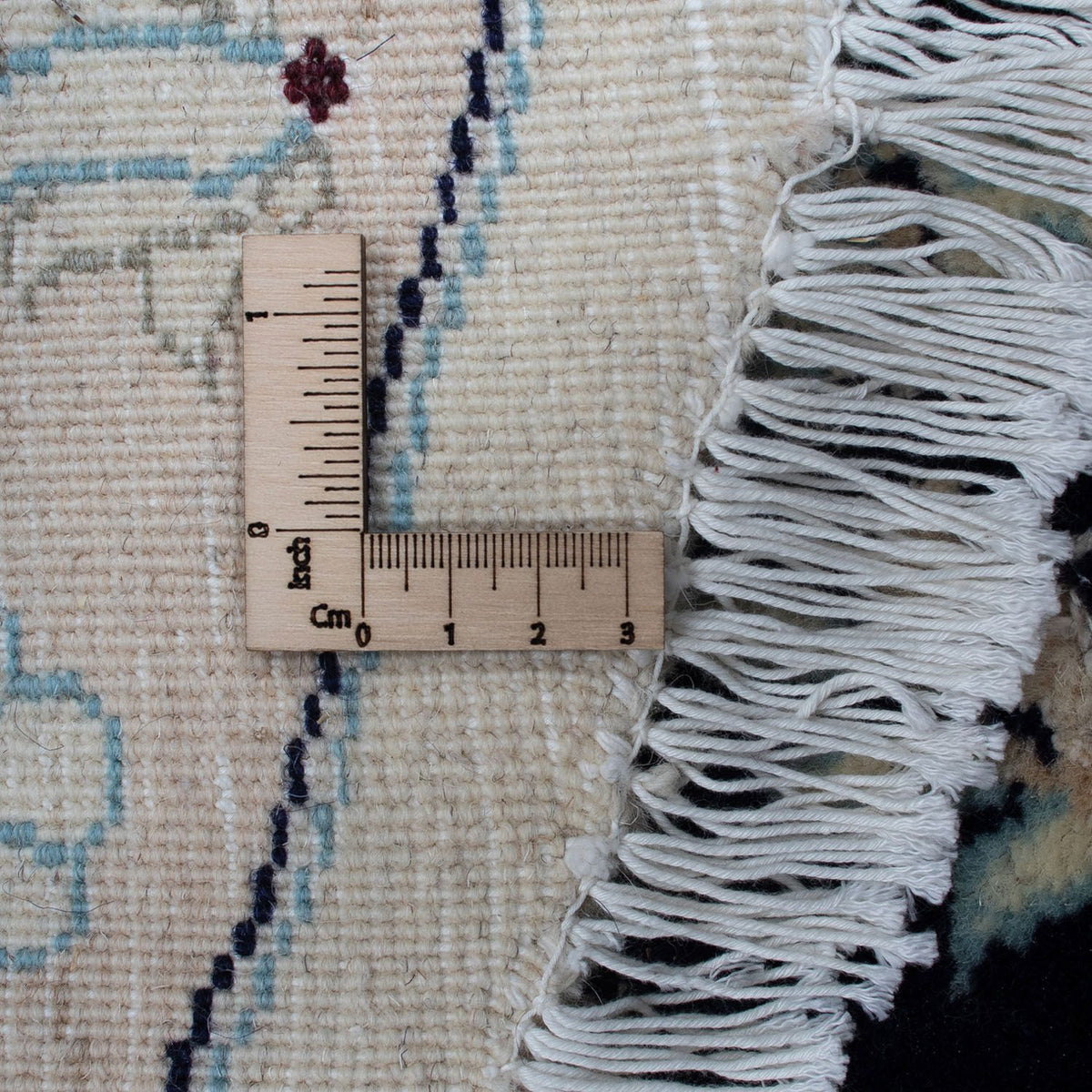 Perzisch tapijt - Nain rond  - 295 x 295 cm - donkerblauw