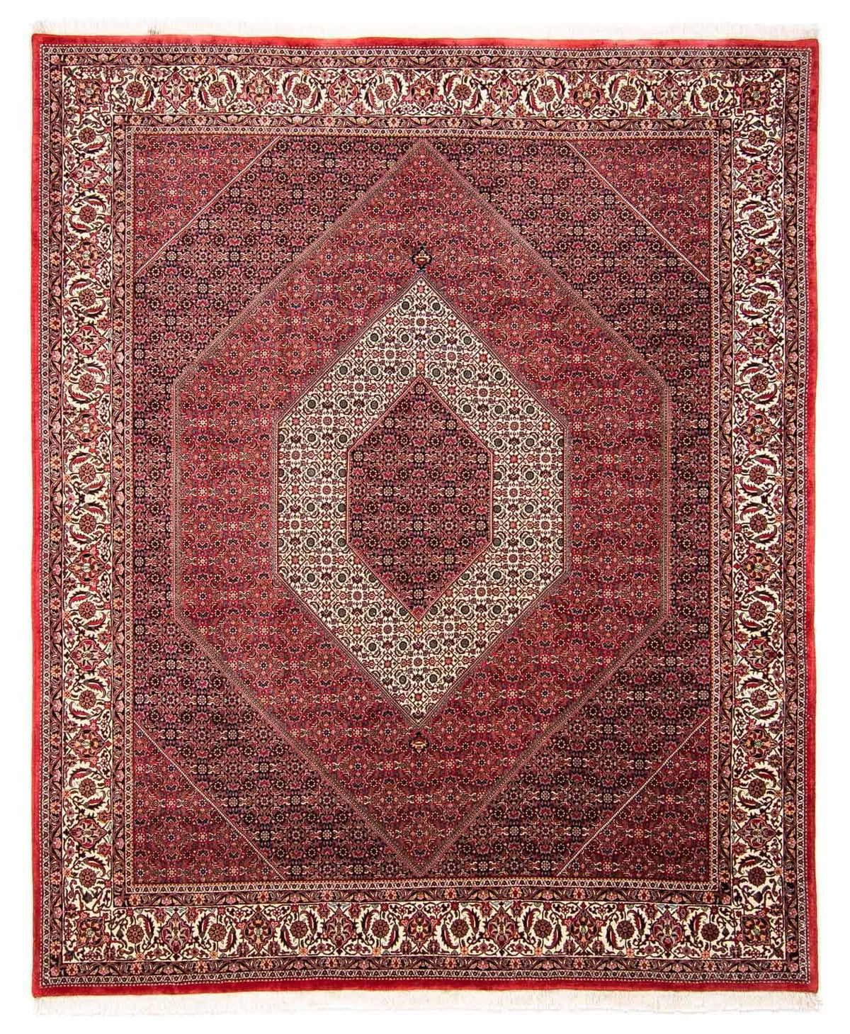 Perzisch tapijt - Bijar - 304 x 255 cm - donkerrood
