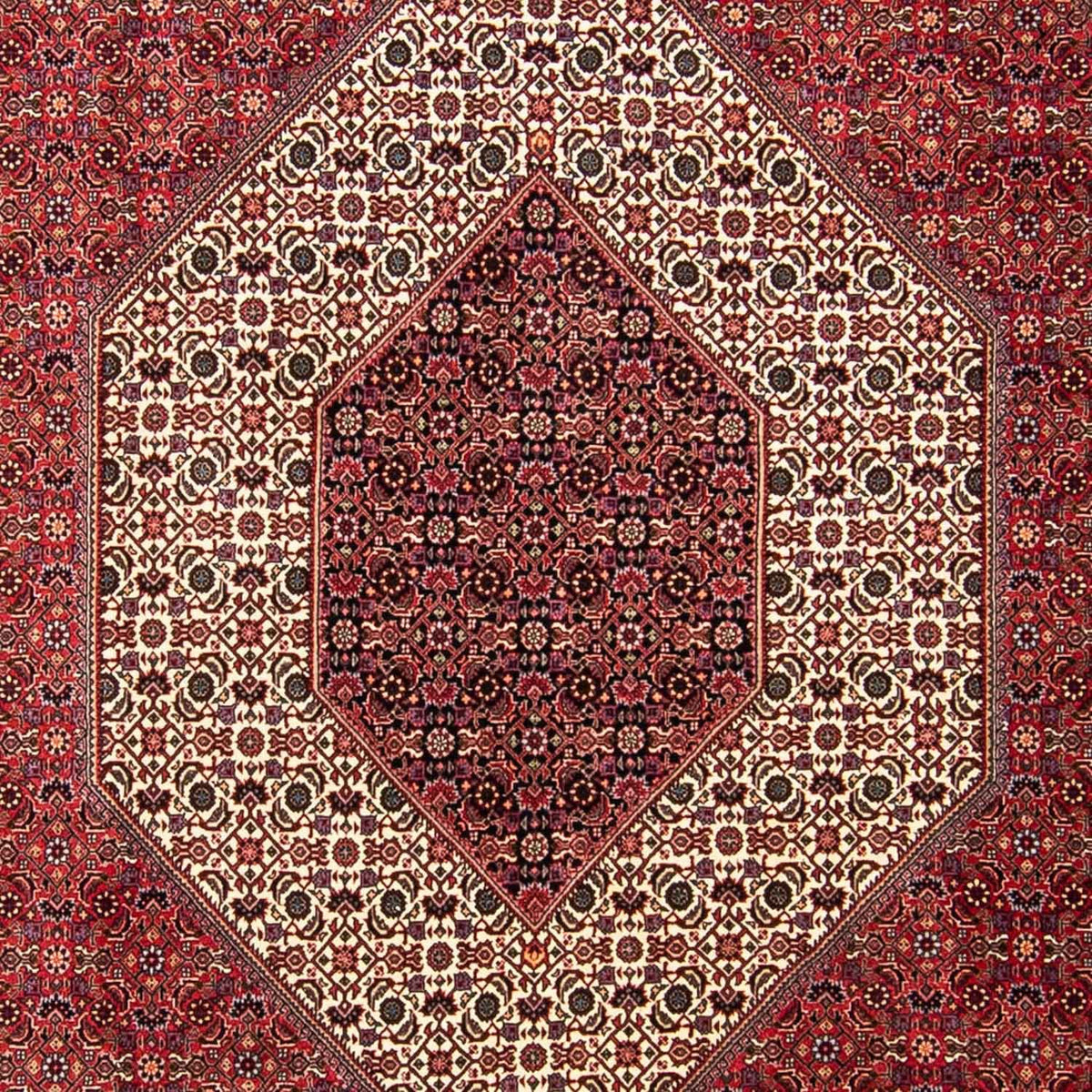 Perzisch tapijt - Bijar - 304 x 255 cm - donkerrood