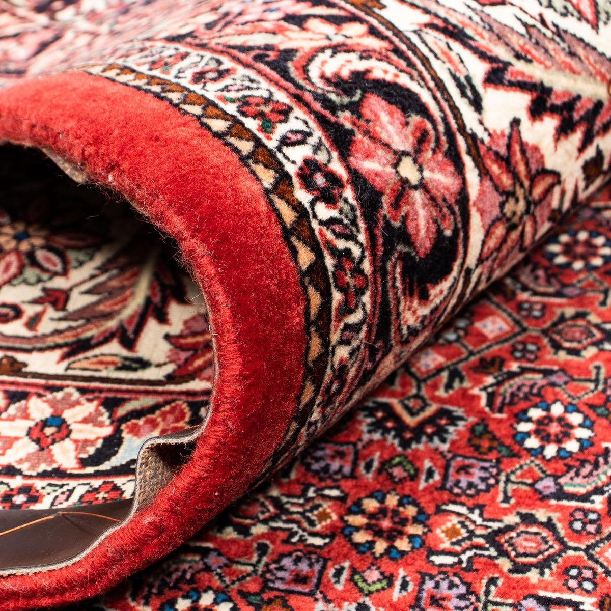 Perzisch tapijt - Bijar - 400 x 308 cm - donkerrood