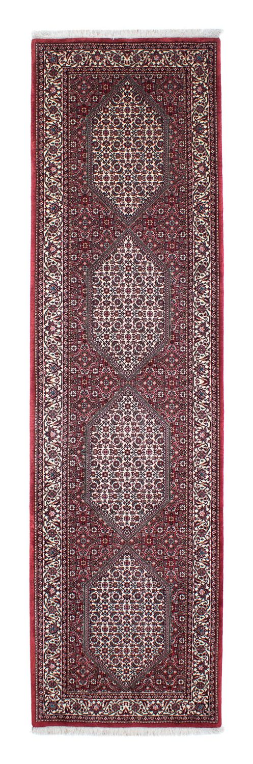 Loper Perzisch tapijt - Bijar - 317 x 85 cm - rood