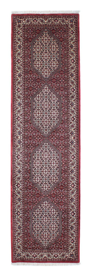 Loper Perzisch tapijt - Bijar - 317 x 85 cm - rood