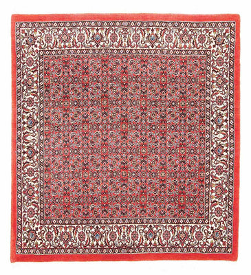 Perzisch tapijt - Bijar vierkant  - 105 x 101 cm - rood