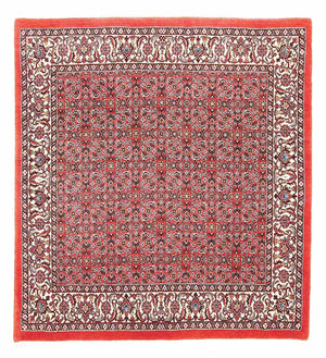 Perzisch tapijt - Bijar vierkant  - 105 x 101 cm - rood