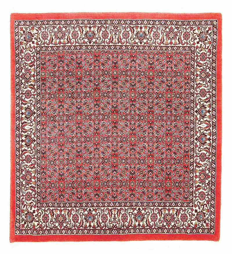 Perzisch tapijt - Bijar vierkant  - 105 x 101 cm - rood