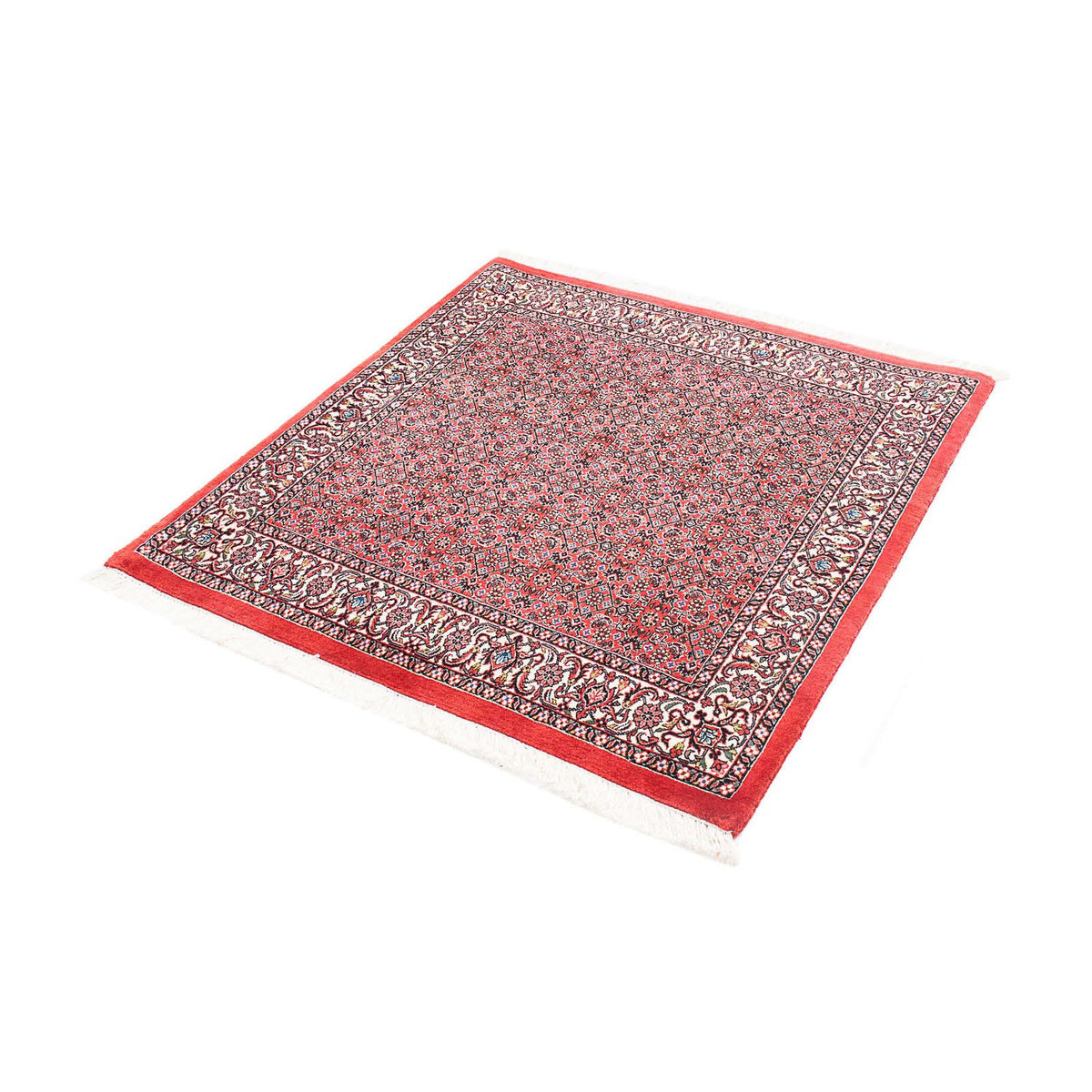 Perzisch tapijt - Bijar vierkant  - 105 x 101 cm - rood