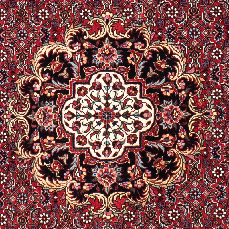 Perzisch tapijt - Bijar rond  - 155 x 155 cm - donkerrood