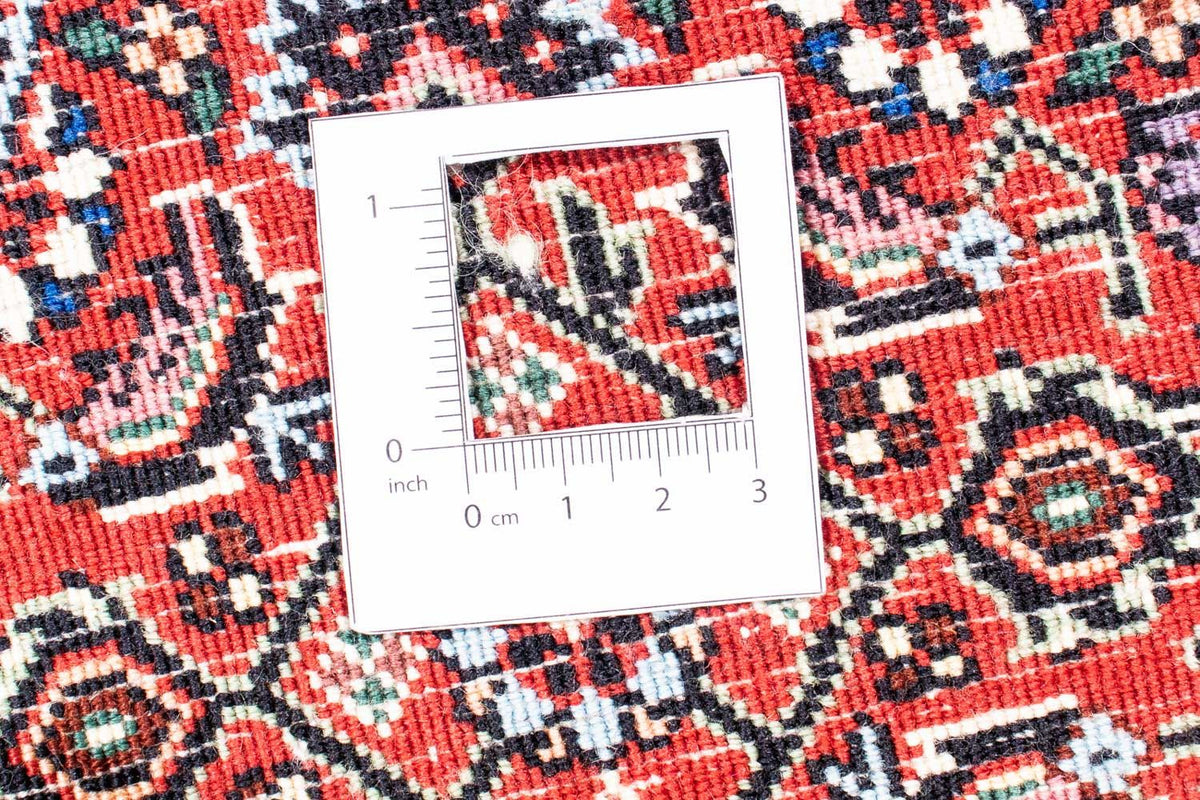 Perzisch tapijt - Bijar rond  - 155 x 155 cm - donkerrood