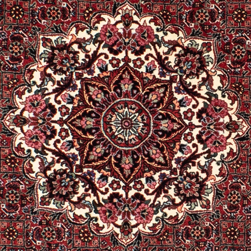 Perzisch tapijt - Bijar rond  - 155 x 155 cm - donkerrood