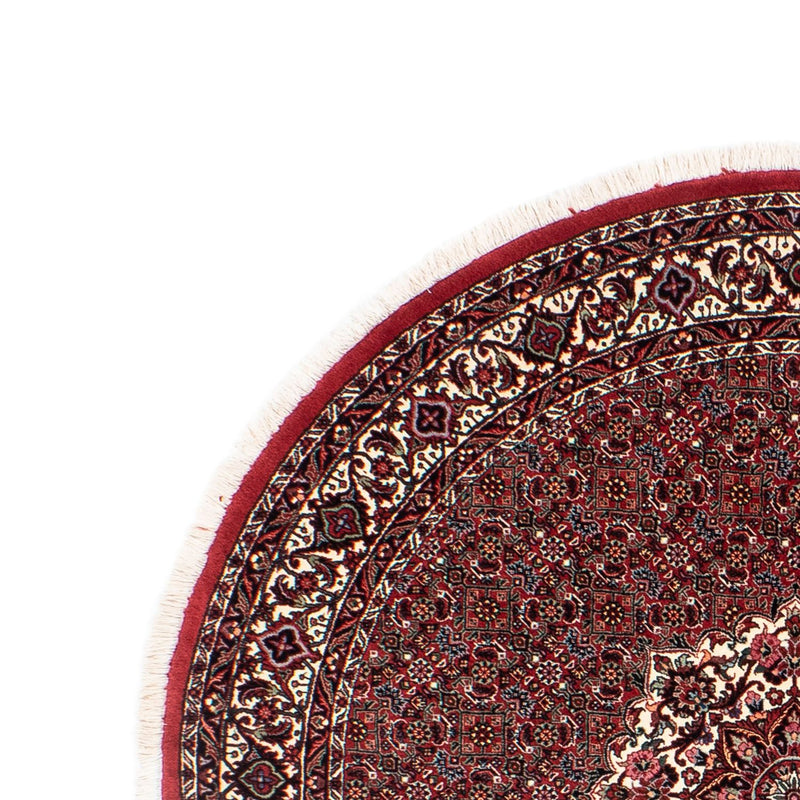 Perzisch tapijt - Bijar rond  - 155 x 155 cm - donkerrood