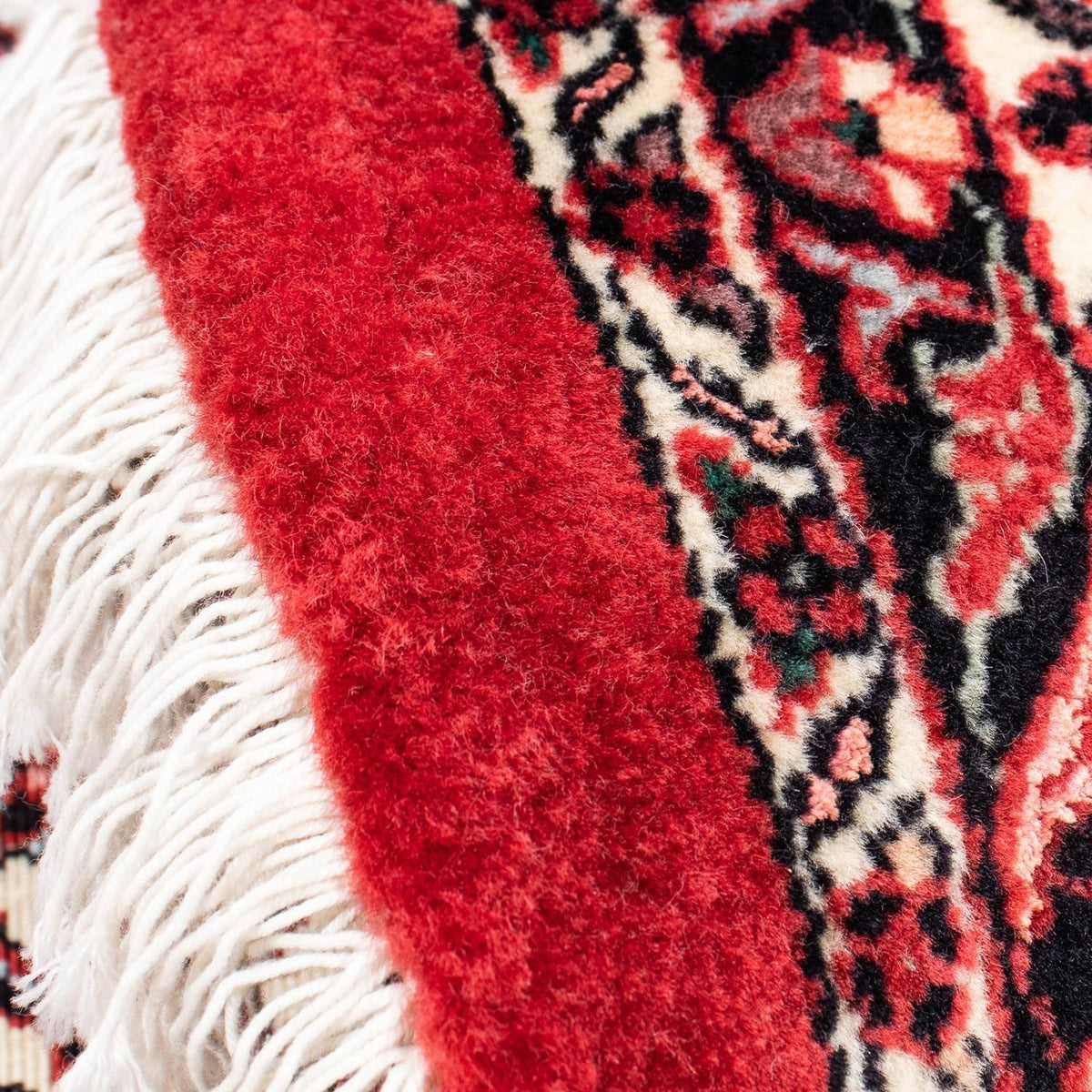 Perzisch tapijt - Bijar rond  - 155 x 155 cm - donkerrood