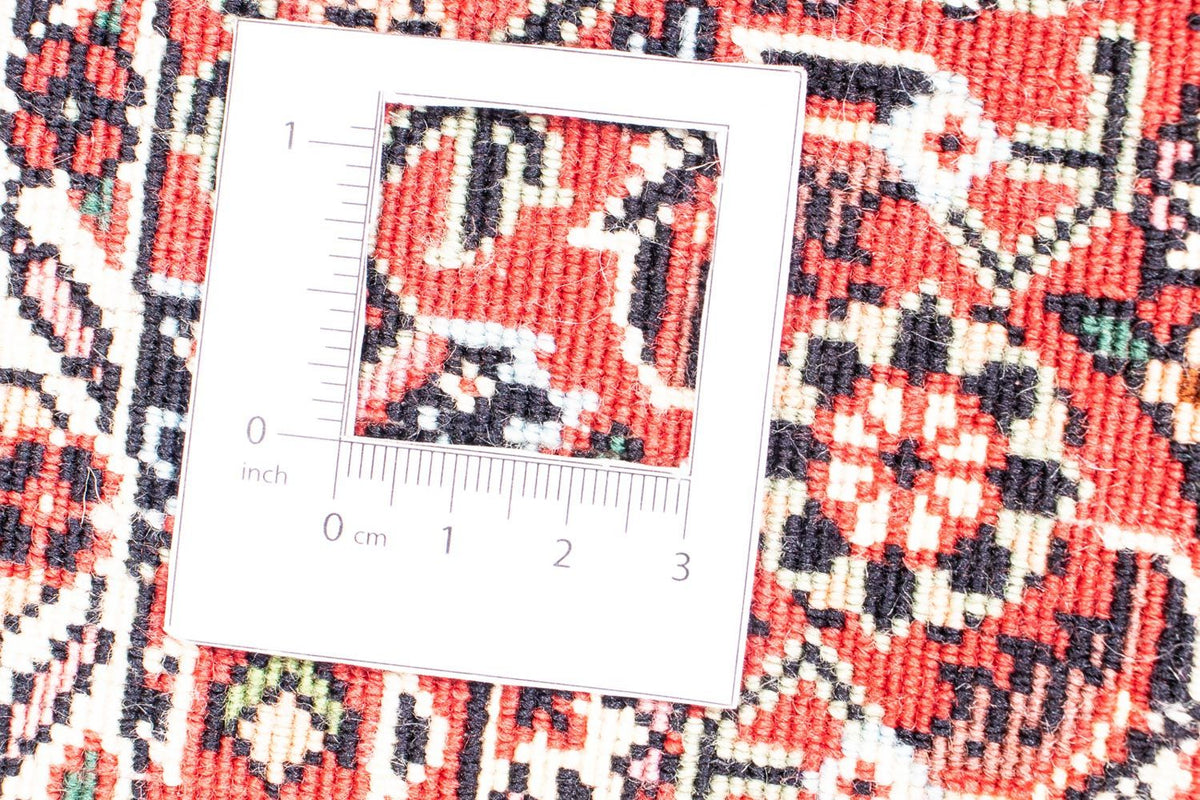 Perzisch tapijt - Bijar rond  - 155 x 155 cm - donkerrood