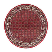 Perzisch tapijt - Bijar rond  - 150 x 150 cm - donkerrood