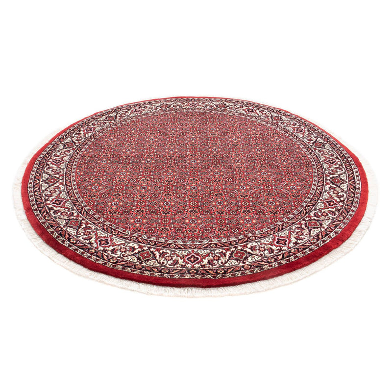 Perzisch tapijt - Bijar rond  - 150 x 150 cm - donkerrood