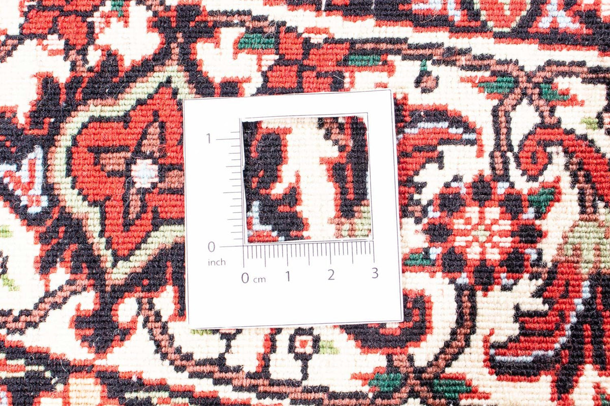 Perzisch tapijt - Bijar rond  - 150 x 150 cm - donkerrood