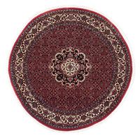 Perzisch tapijt - Bijar rond  - 150 x 150 cm - donkerrood