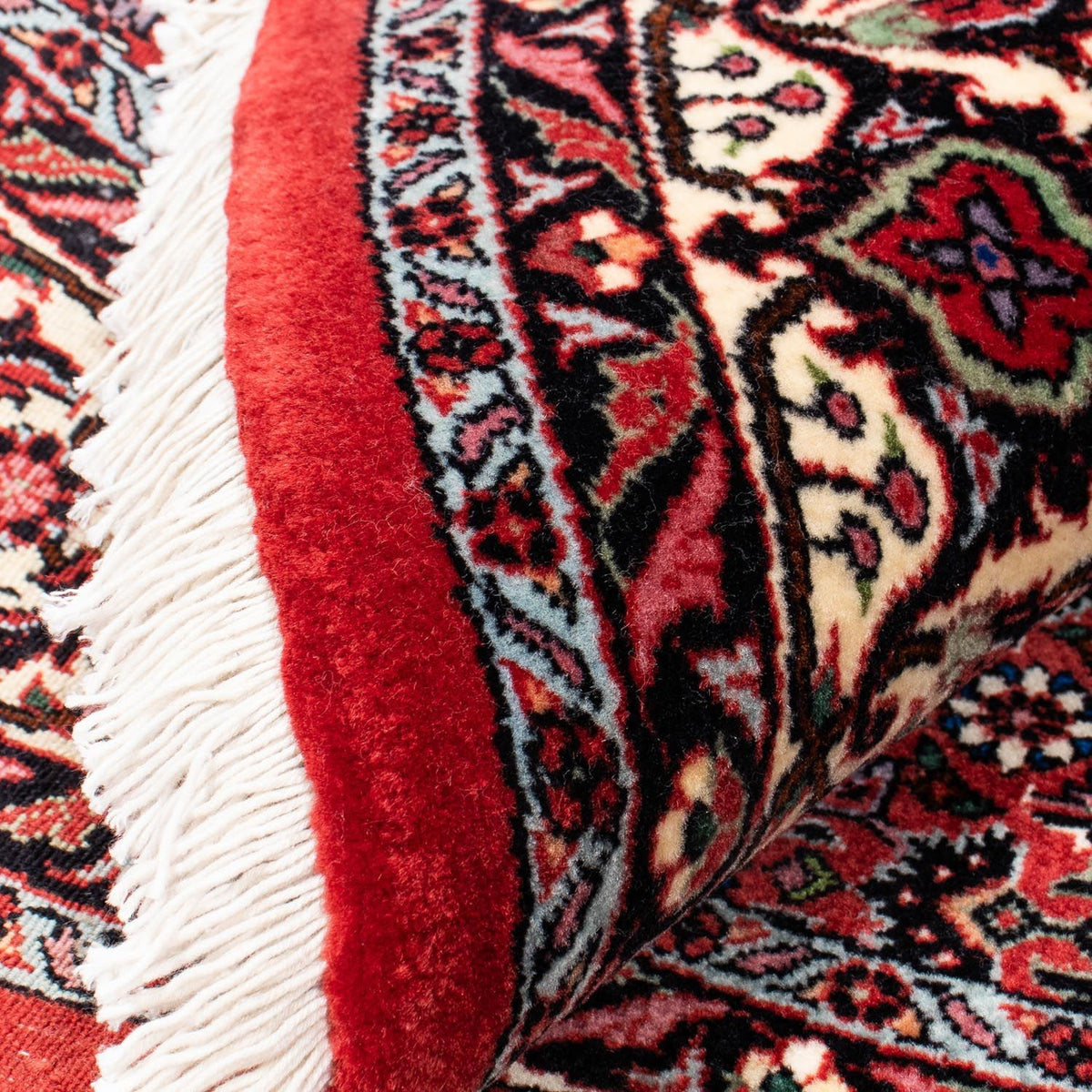 Perzisch tapijt - Bijar rond  - 150 x 150 cm - donkerrood