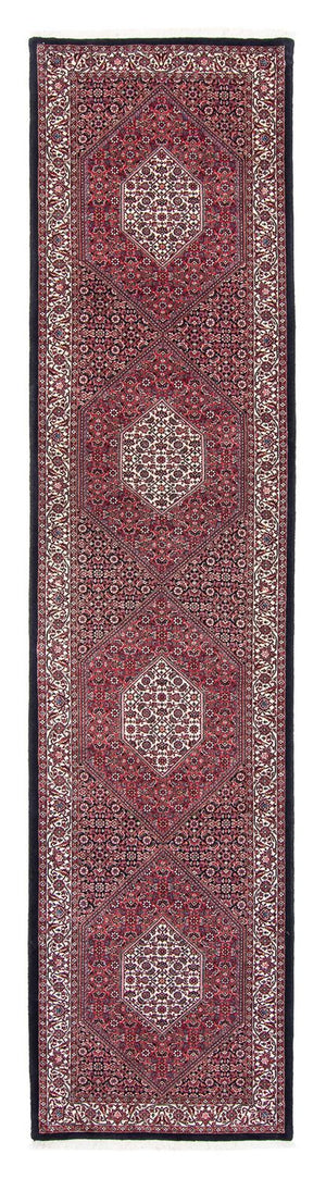 Loper Perzisch tapijt - Bijar - 404 x 88 cm - licht rood