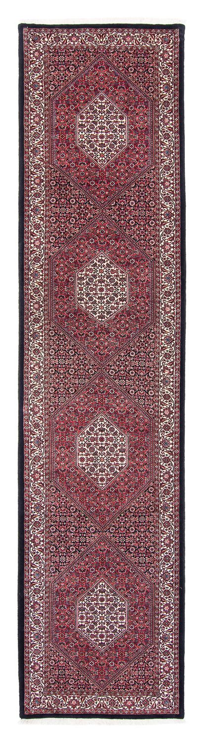 Loper Perzisch tapijt - Bijar - 404 x 88 cm - licht rood