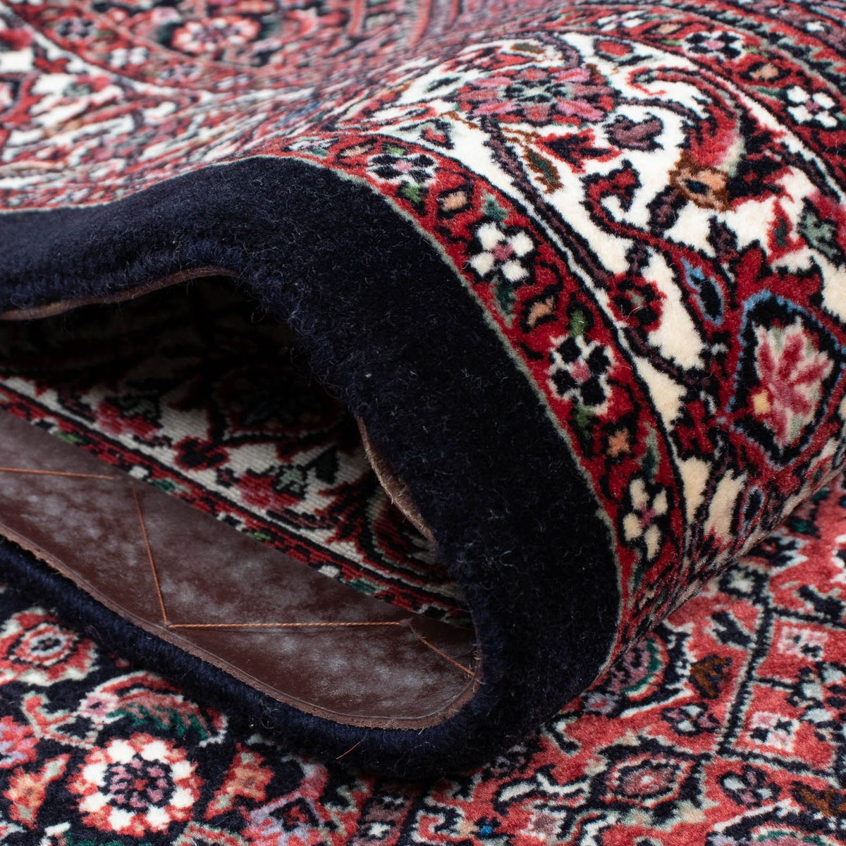 Loper Perzisch tapijt - Bijar - 404 x 88 cm - licht rood