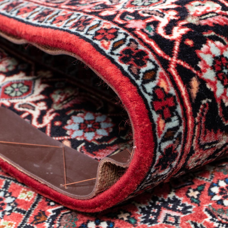 Loper Perzisch tapijt - Bijar - 403 x 86 cm - donkerrood