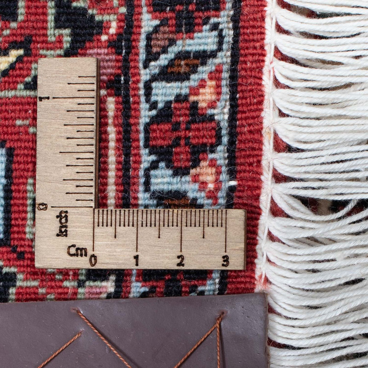 Loper Perzisch tapijt - Bijar - 403 x 86 cm - donkerrood