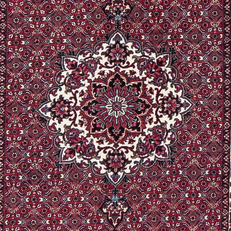 Loper Perzisch tapijt - Bijar - 398 x 83 cm - donkerrood