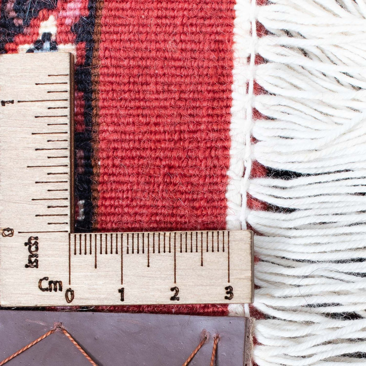 Loper Perzisch tapijt - Bijar - 398 x 83 cm - donkerrood