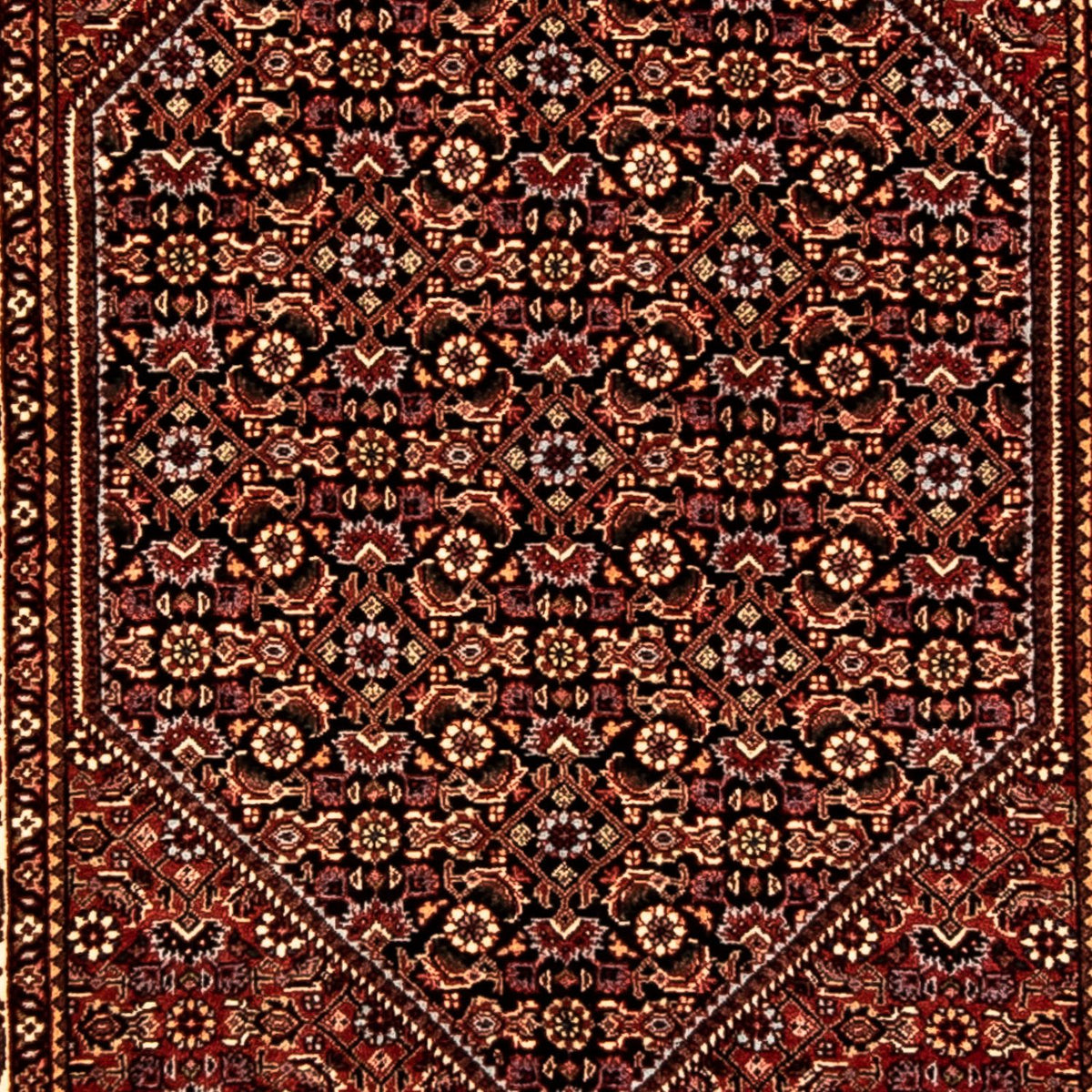 Loper Perzisch tapijt - Bijar - 303 x 84 cm - veelkleurig