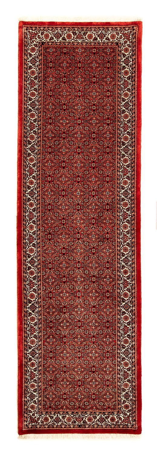 Loper Perzisch tapijt - Bijar - 292 x 78 cm - donkerrood