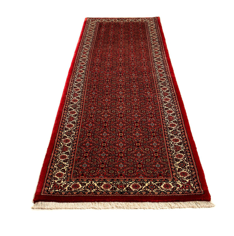 Loper Perzisch tapijt - Bijar - 292 x 78 cm - donkerrood