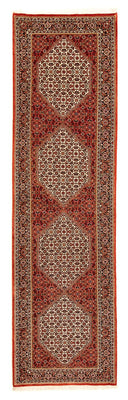 Loper Perzisch tapijt - Bijar - 314 x 85 cm - donkerrood