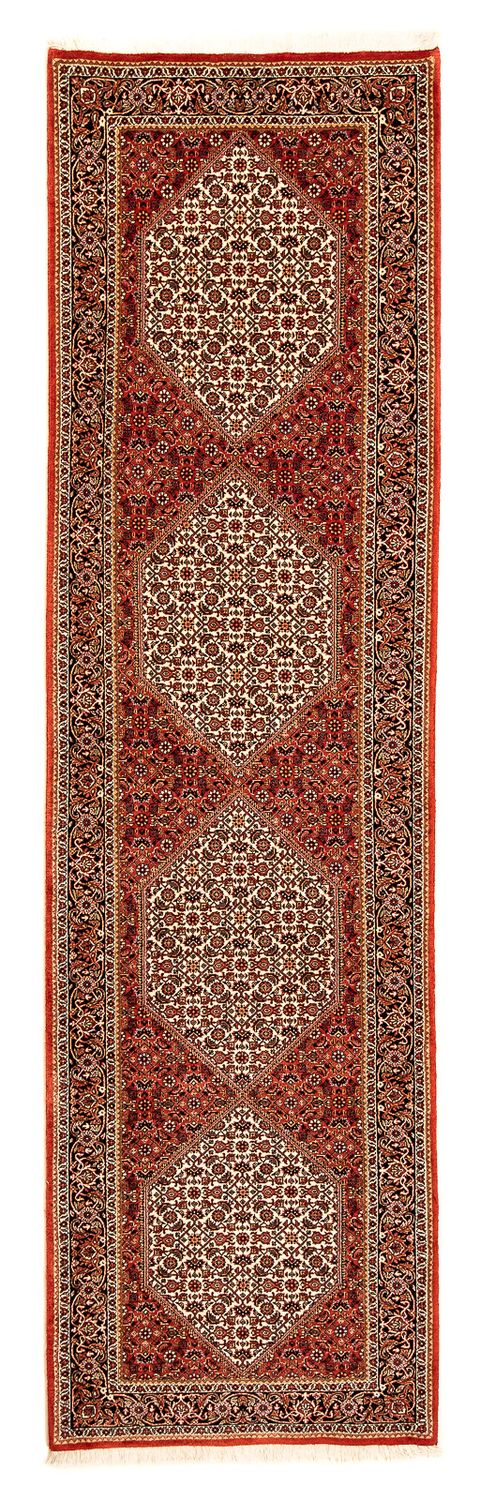 Loper Perzisch tapijt - Bijar - 314 x 85 cm - donkerrood