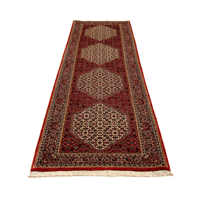 Loper Perzisch tapijt - Bijar - 314 x 85 cm - donkerrood