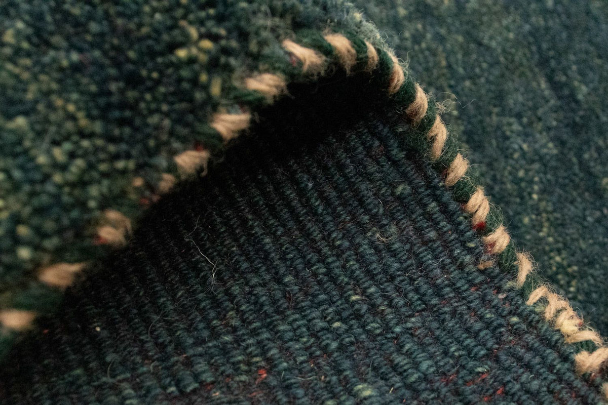 Gabbeh tapijt - Perzisch - 91 x 60 cm - zeegroen